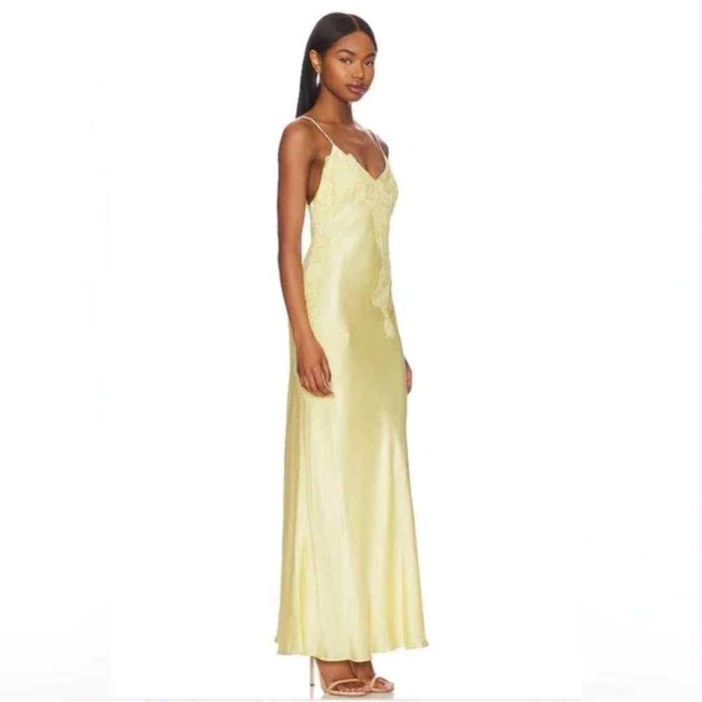 Bardot Avoco Lace Detail Midi Dress in Canary Yellow NWT - Picture 3 of 7